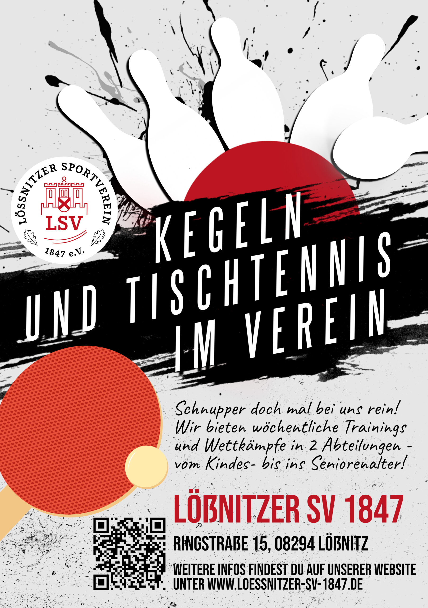 Read more about the article Wir suchen Dich! Für’s Kegeln oder Tischtennis…
